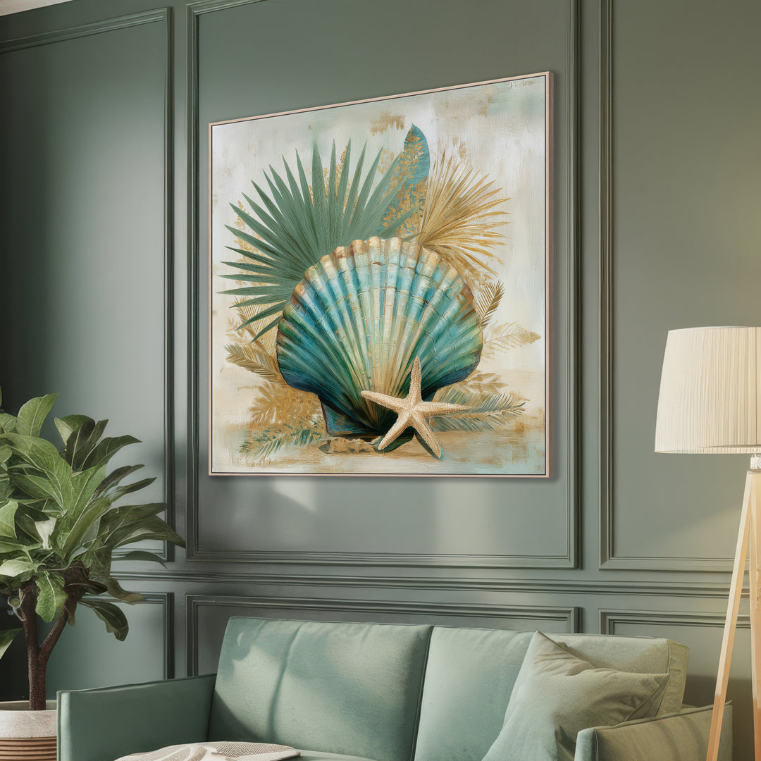 Coastal Seashell Canvas Print