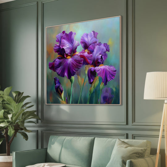 Purple Iris Canvas Print