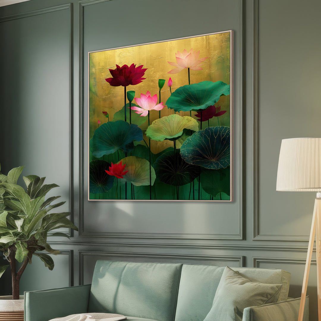 Large Lotus Canvas Print
