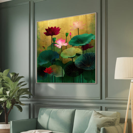 Large Lotus Canvas Print