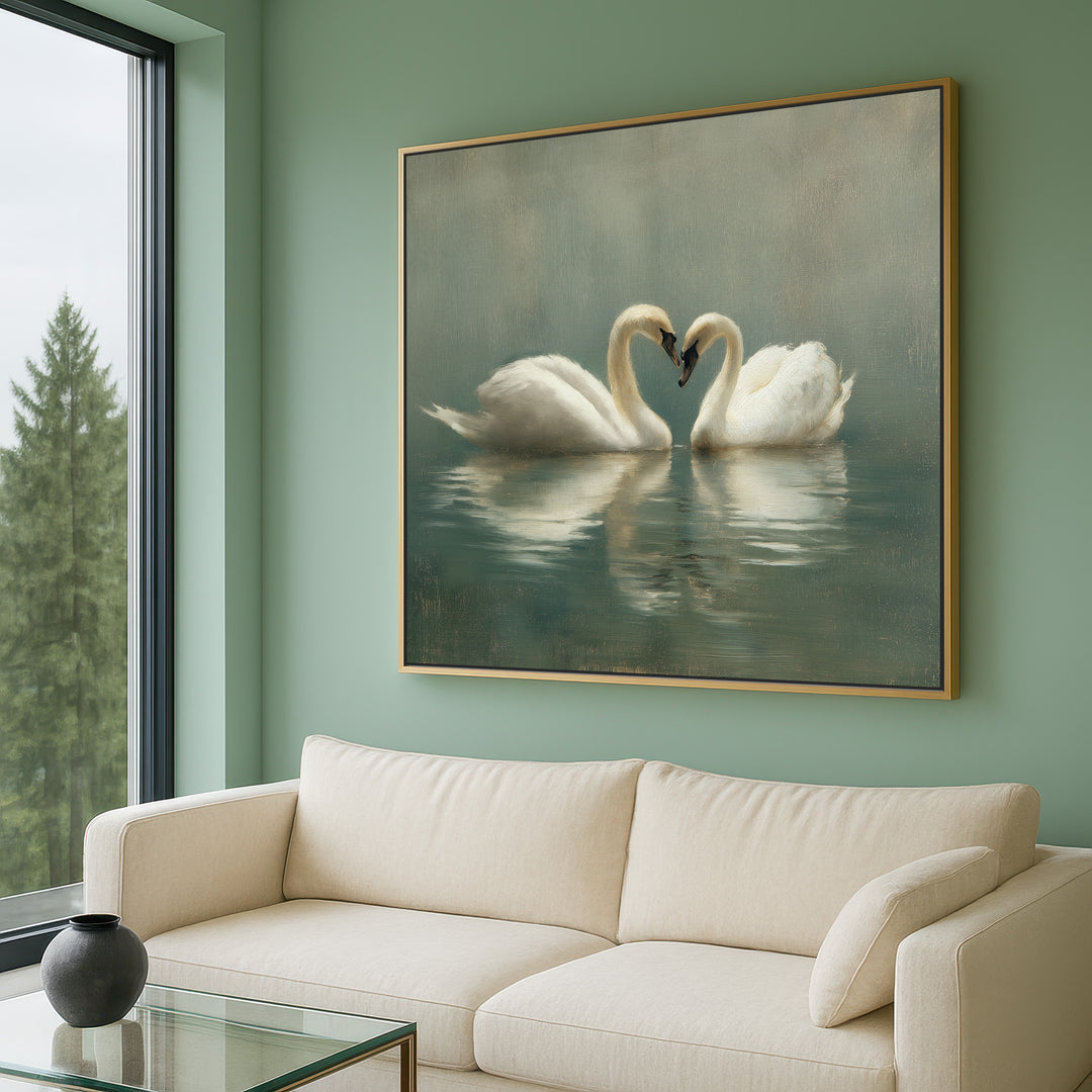 Swans Canvas Print