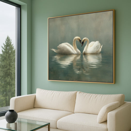 Swans Canvas Print
