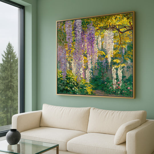 Wisteria Garden Canvas Print