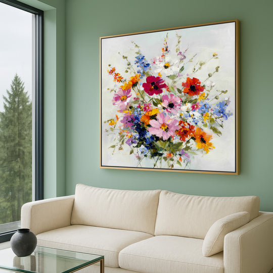 Colorful Wildflower Canvas Print