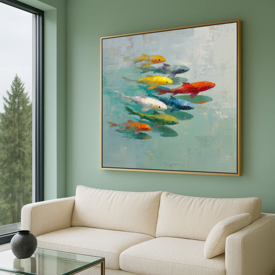 Koi fish canvas print