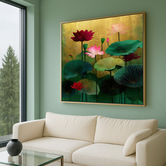 Large Lotus Canvas Print