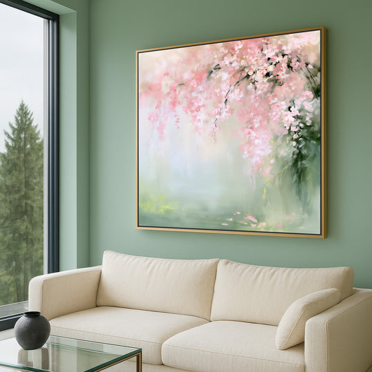 Pink Floral Wall Art