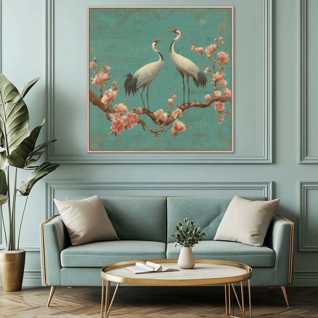 Crane Bird Canvas Print