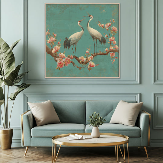 Crane Bird Canvas Print
