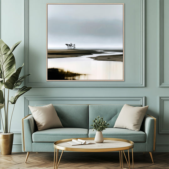 Large Minimalist Landscape Canvas Print