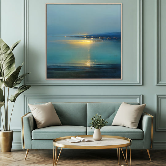 Teal Seascape Canvas Print