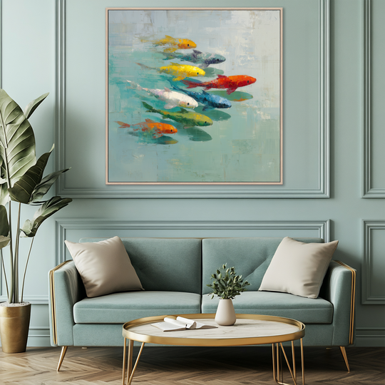Koi fish canvas print