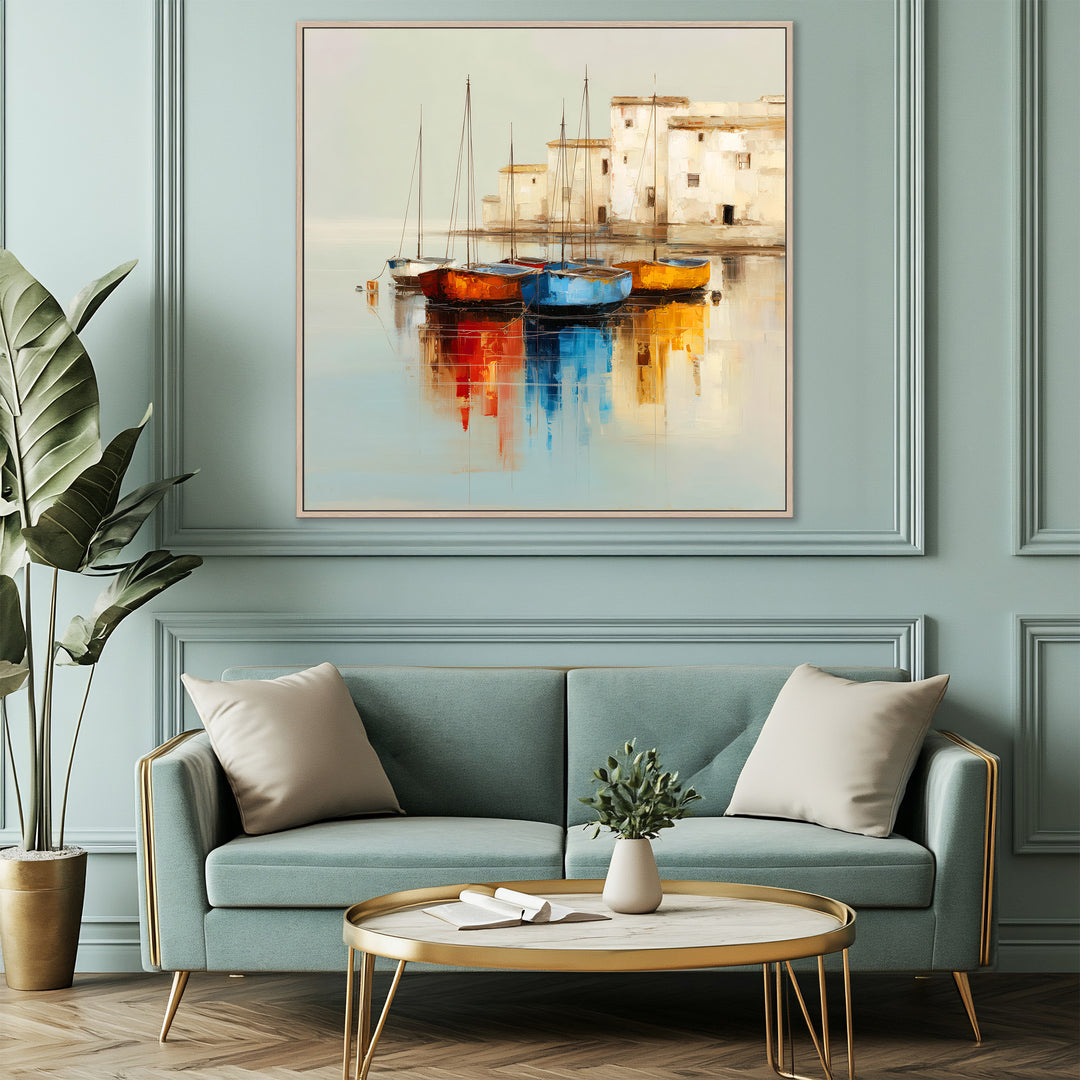 Coastal Harbour Canvas Print