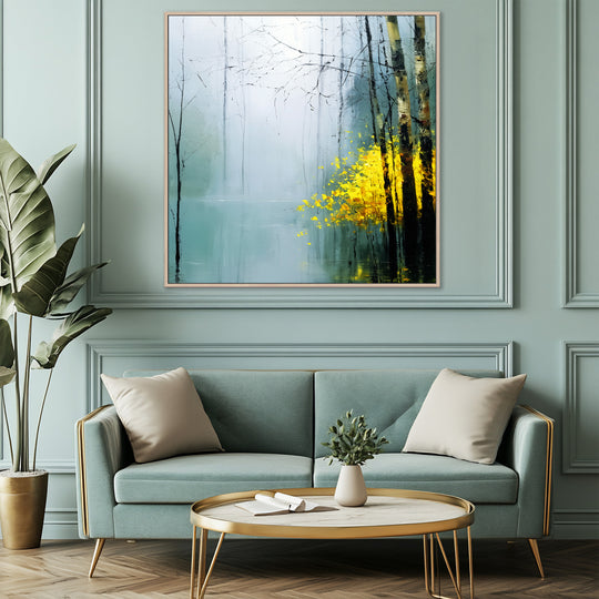 Large Birch Forest Canvas Print
