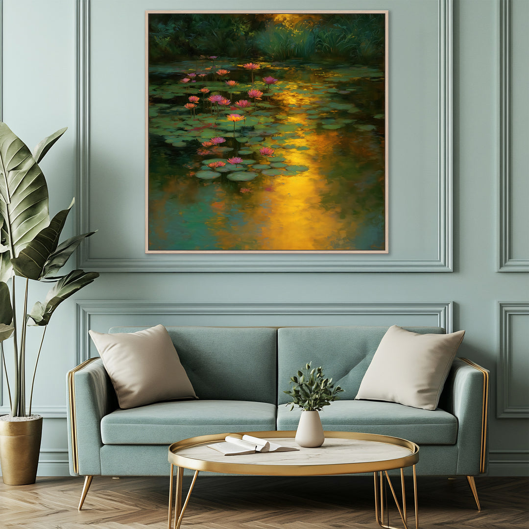 Lotus Pond Canvas Print