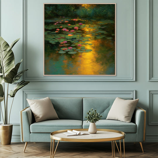 Lotus Pond Canvas Print