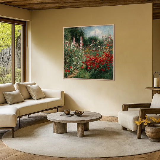 Impressionist Garden Canvas Print