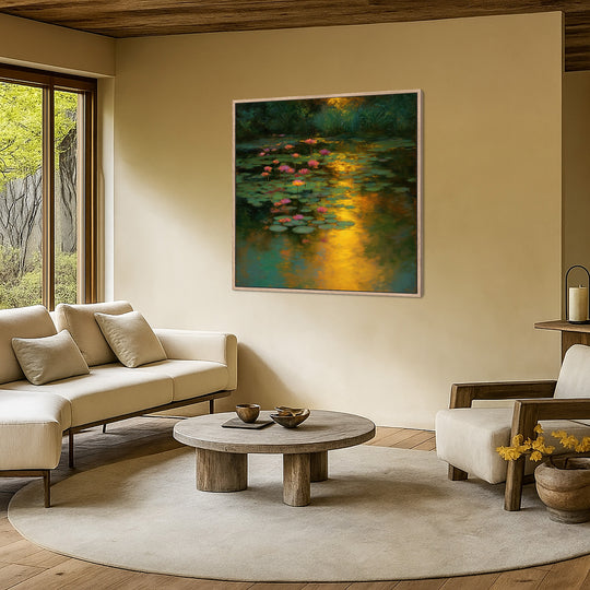 Lotus Pond Canvas Print