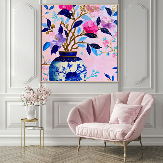 Large Floral Canvas Print