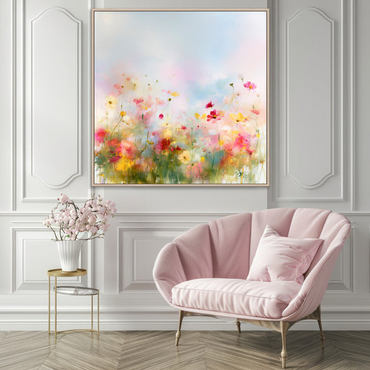 Pink Yellow Meadow