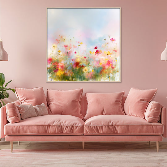 Pink Yellow Meadow