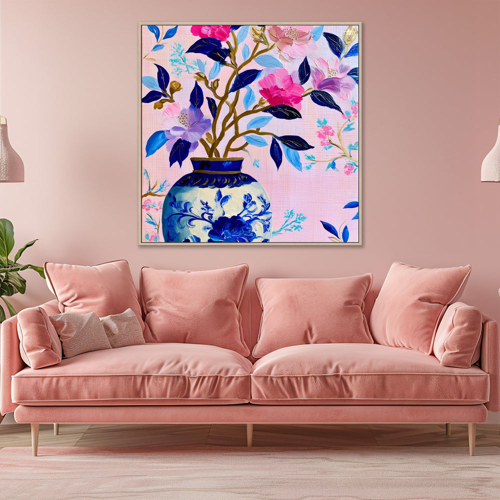 Large Floral Canvas Print