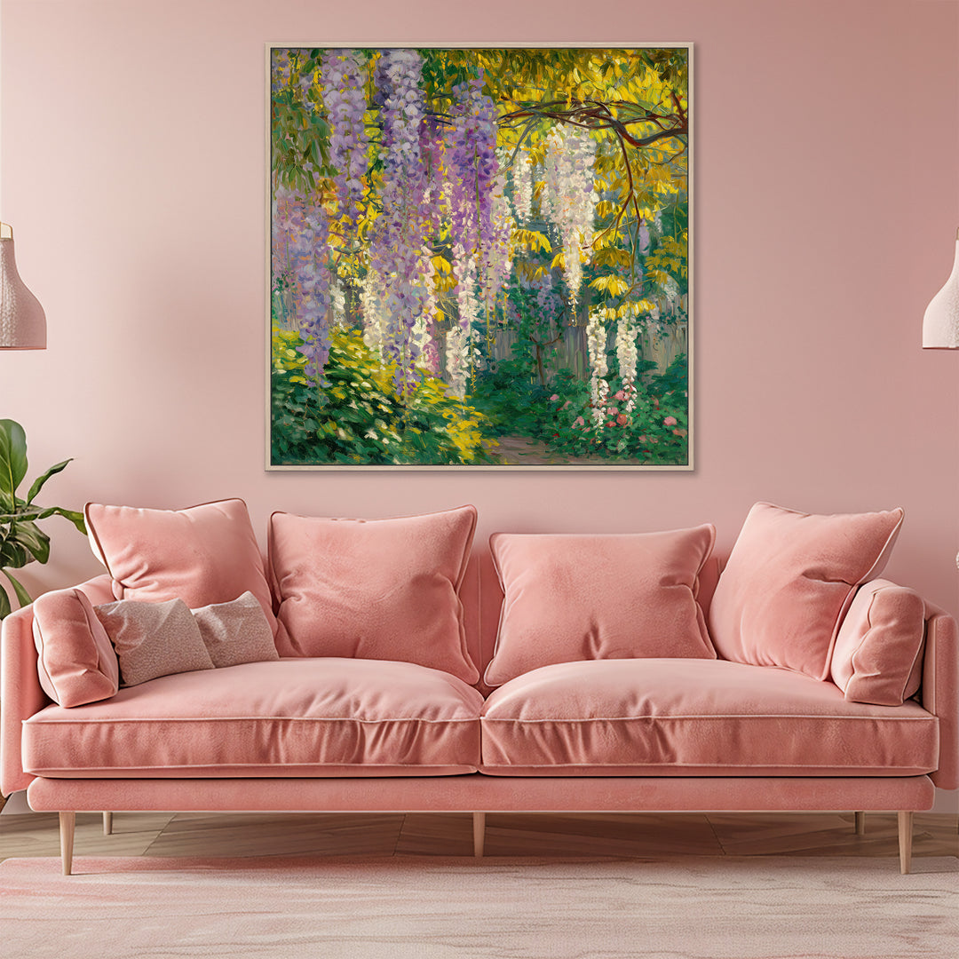 Wisteria Garden Canvas Print