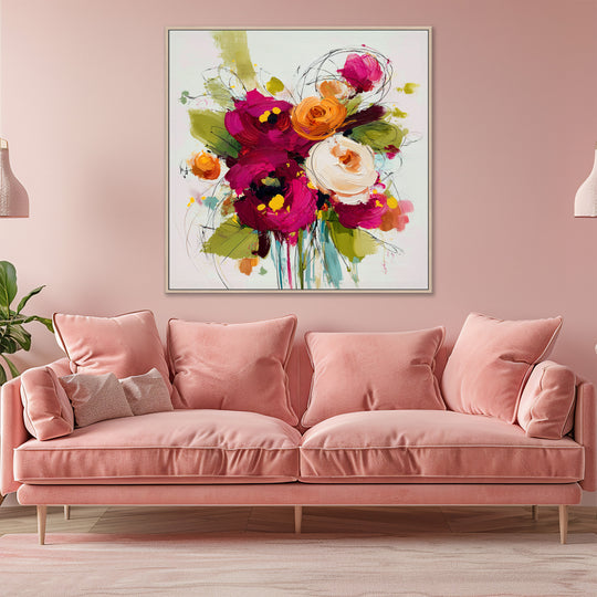 Abstract Floral Canvas Print