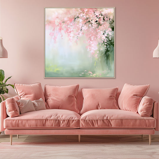 Pink Floral Wall Art