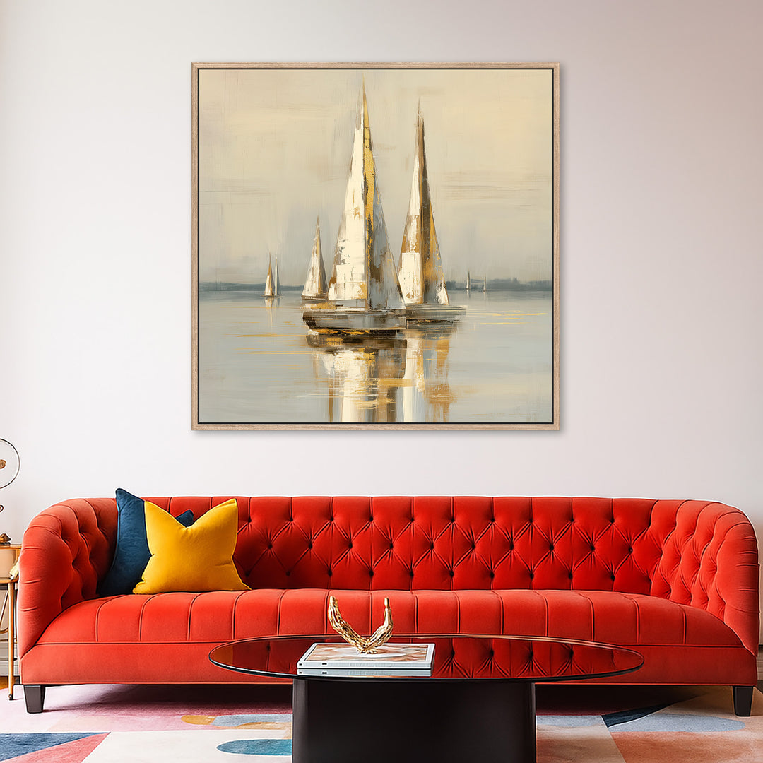 Sailboat Coastal Canvas Print
