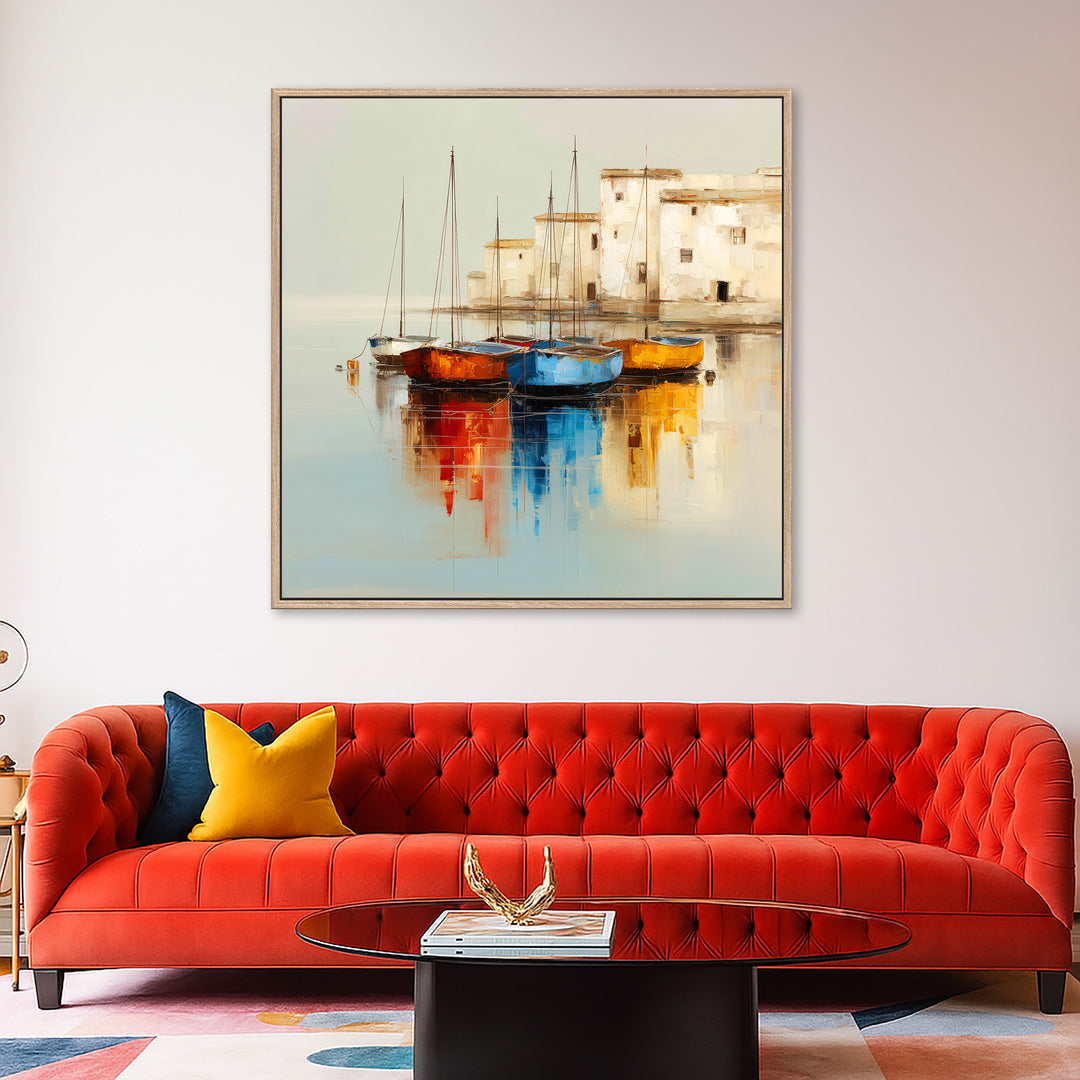 Coastal Harbour Canvas Print