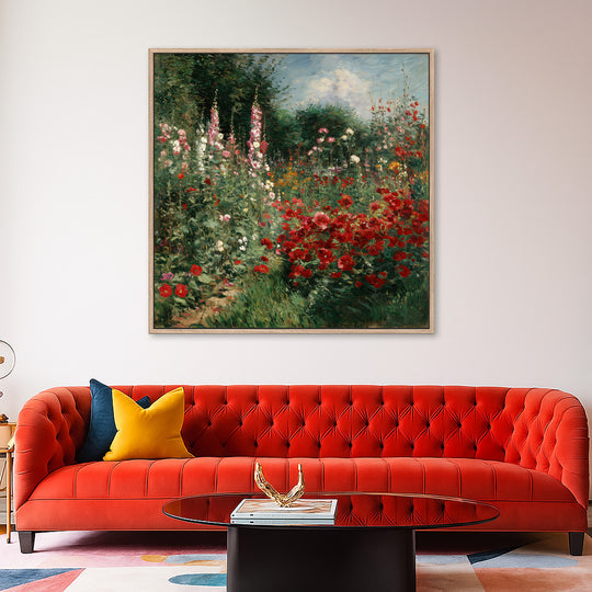 Impressionist Garden Canvas Print