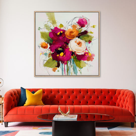 Abstract Floral Canvas Print