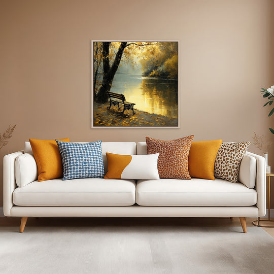 Autumn Lake Canvas Print