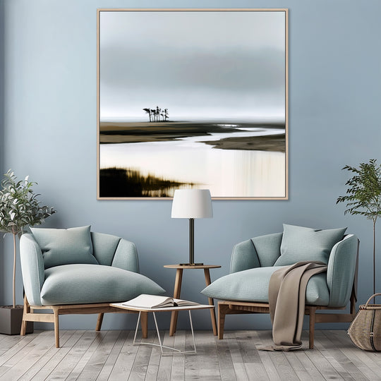 Large Minimalist Landscape Canvas Print