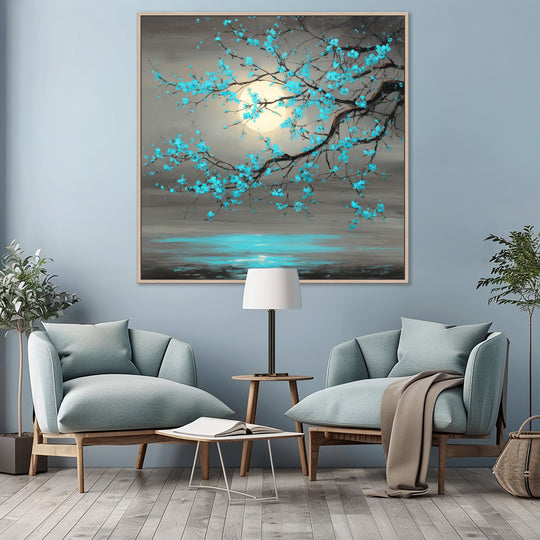 Turquoise Blossom Canvas Print