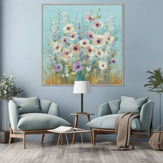 Soft Pastel Field Flowers