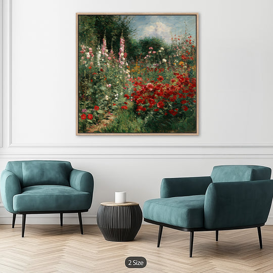 Impressionist Garden Canvas Print