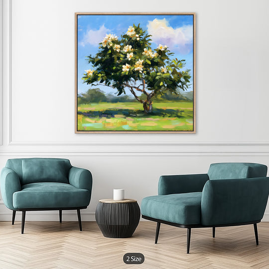 Large Magnolia Tree Canvas Print