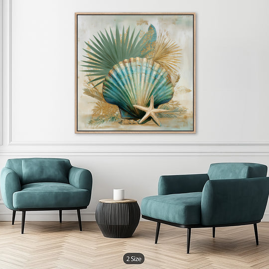 Coastal Seashell Canvas Print