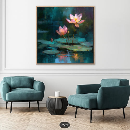 Large Pink Lotus Canvas Print