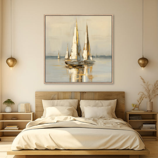 Sailboat Coastal Canvas Print