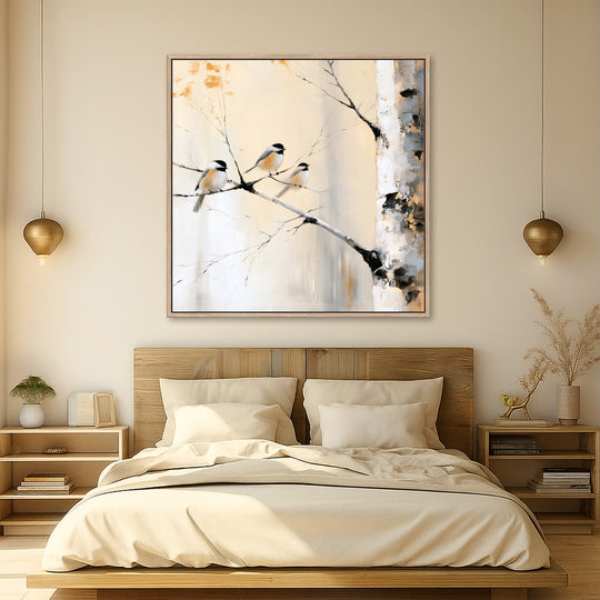 Large Chickadee Canvas Print