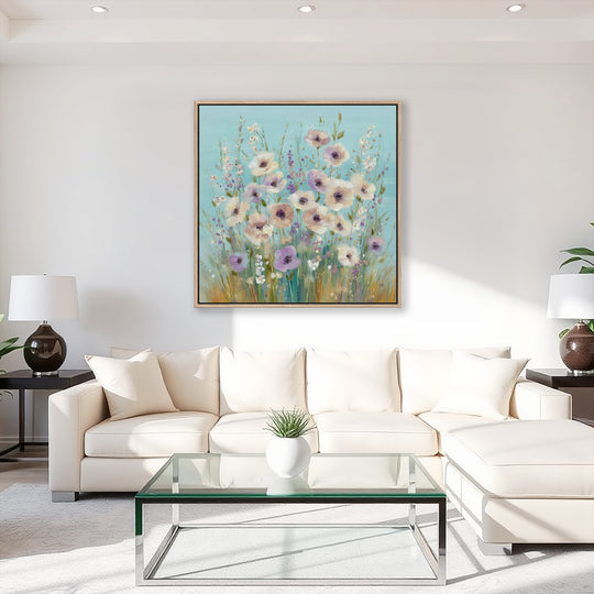Soft Pastel Field Flowers