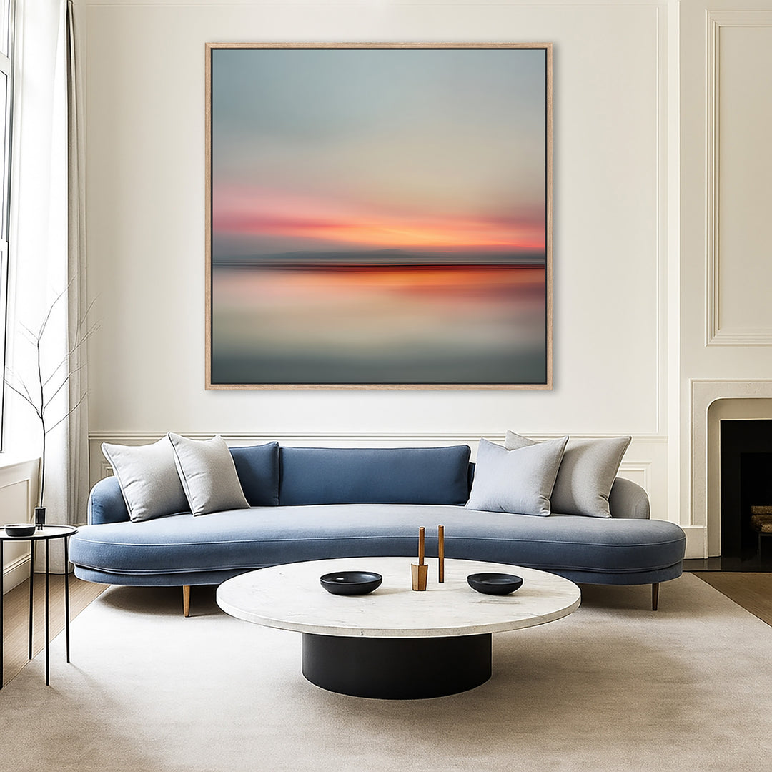 Minimal Abstract Sunset Canvas Print