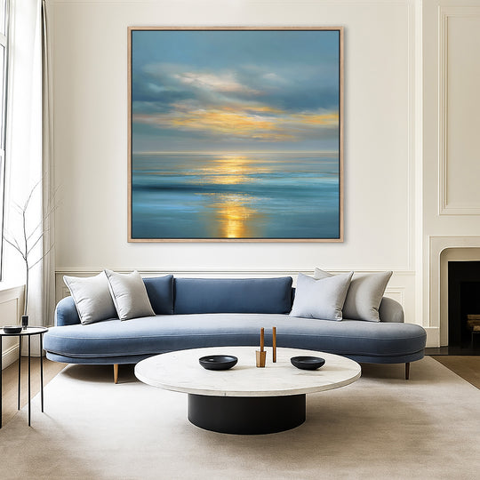 Blue Sky Canvas Seascape