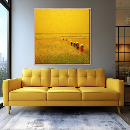 Yellow Field Canvas Print