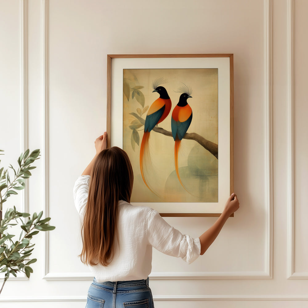 Tropical Birds Wall Art Print
