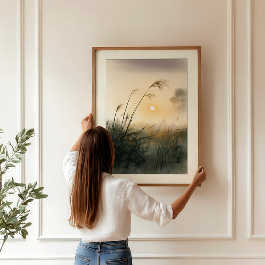 Sunset Meadow Art Print
