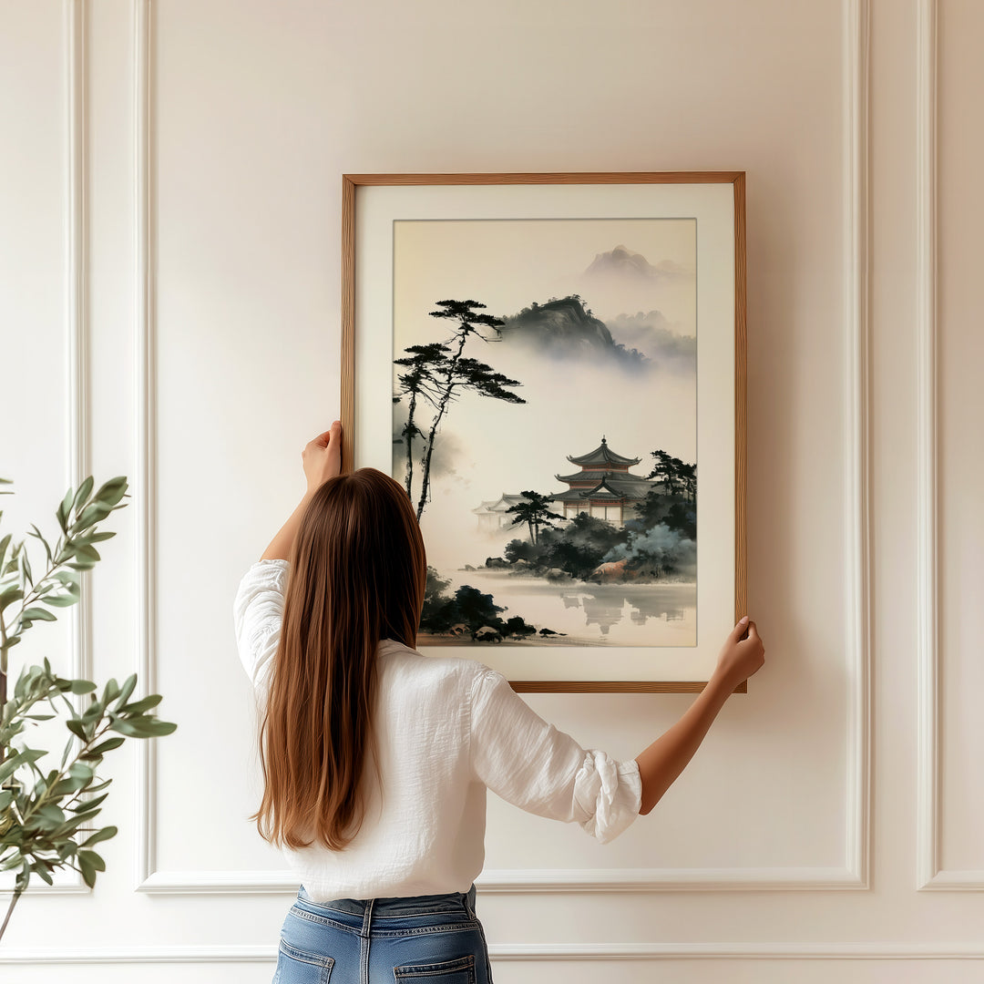 Japanese Temple Art Print